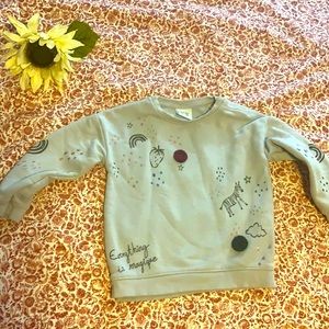 Zara pompom gray sweater